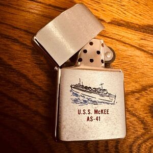 Vtg U.S.S. McKee AS-41 collectible zippo